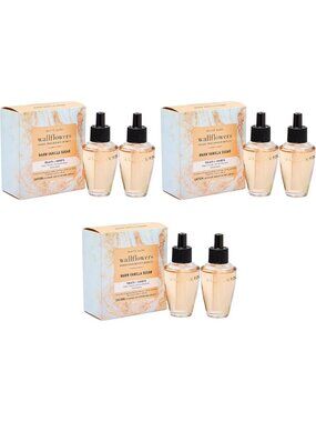 Warm Vanilla Wallflower Refills - 6 Pack, Long-Lasting Home Fragrance Diffuser
